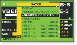 Medidor de campo con comandos SaTCR