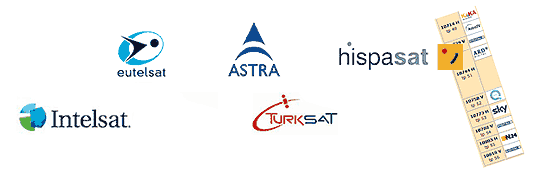 Satellite operators logotypes