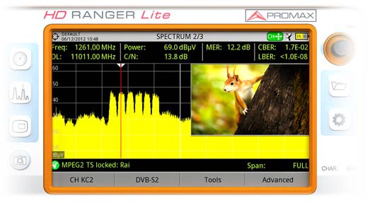HD RANGER Lite тройной разделенный дисплей
