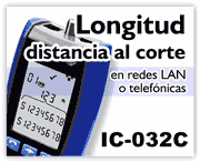 Longitud o distancia al corte de redes LAN o telefónicas