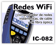 Comprobador de redes WiFi, de cable y de fibra óptica