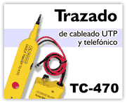 Trazador de cableado UTP y telefónico
