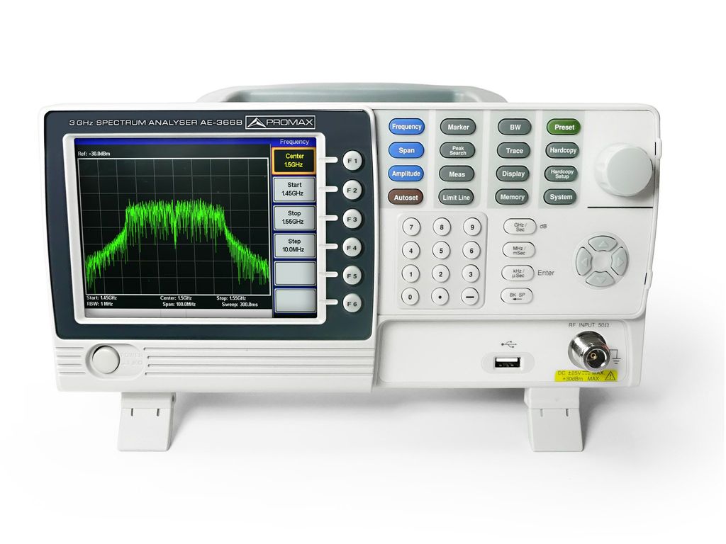 AE-366 B: Analizador de espectro de 3 GHz | PROMAX