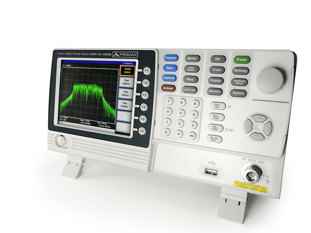 AE-366 B: Analizador de espectro de 3 GHz | PROMAX