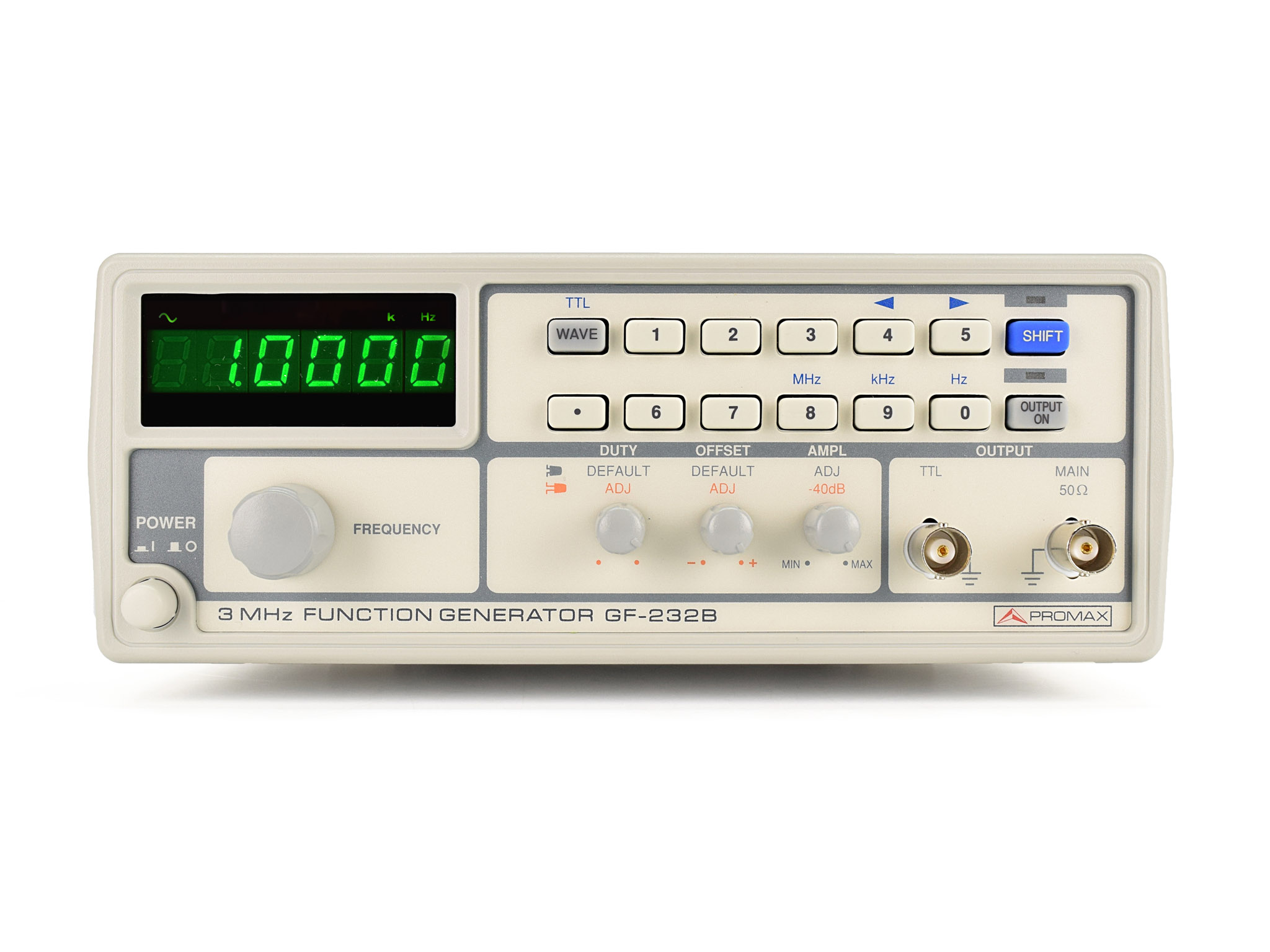 GF-232B: Generador de funciones de 3 MHz