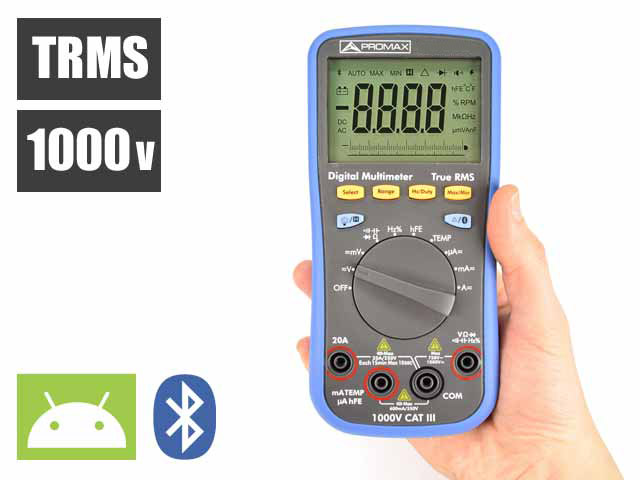 PD-350, PD-351, PD-352: Мультиметры TRMS с управлением по Bluetooth через приложение для Android