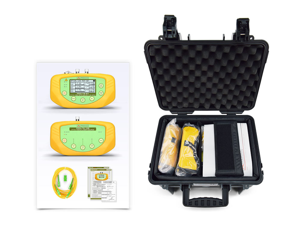 PL-675: Kit profesional de medida de fibra óptica ICT