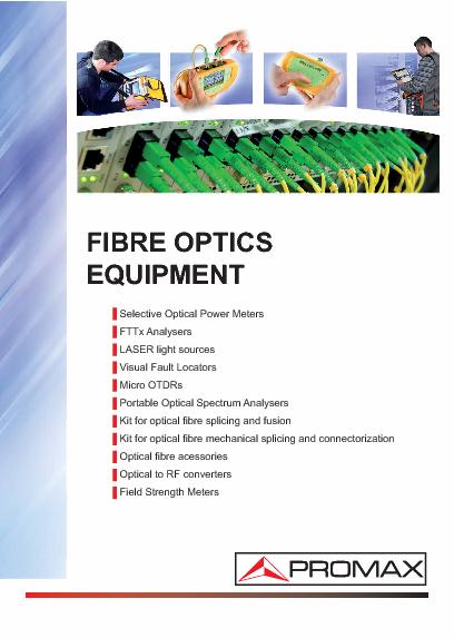 Catalog of Fibre optics equipment