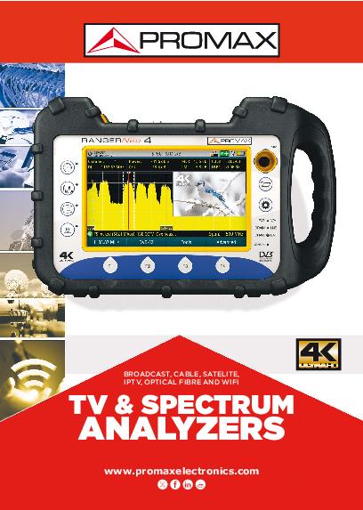 Catalog of RANGERNeo TV field strength meter and spectrum analyzers